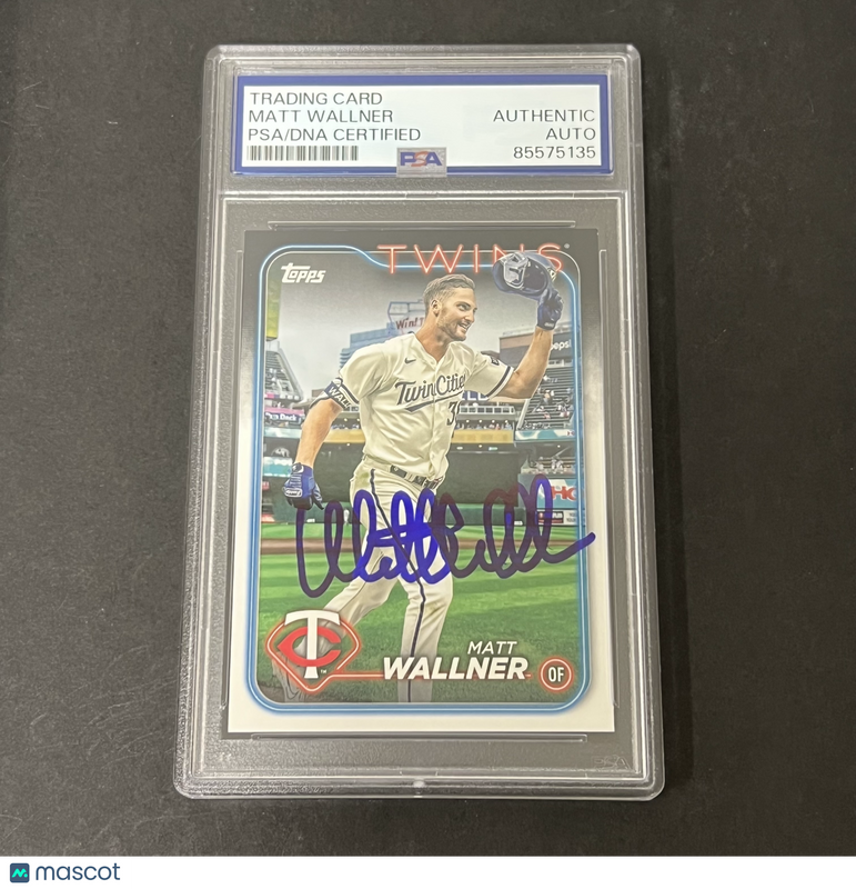 2023-24 Topps Series 1 #91 Matt Wallner signed card PSA