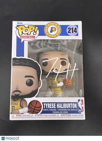 Tyrese Haliburton Signed Funko Pop #214 JSA Encapsulated Autographed Pacers