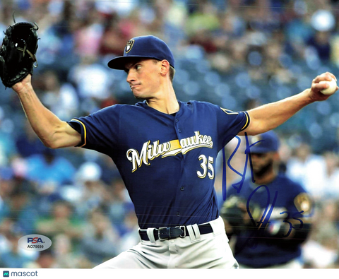Brent Suter Milwaukee Brewers Signed 8x10 Photo PSA