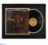 Paul Stookey & Peter Yarrow Signed Peter, Paul and Mary Customed Framed Vinyl