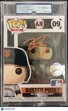 Buster Posey Signed Baseball #09 Funko Pop PSA Auto 10 Encapsulated Autographed