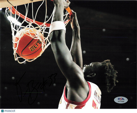 Omaha Biliew Iowa State Cyclones Signed Basketball 8x10 Photo PSA