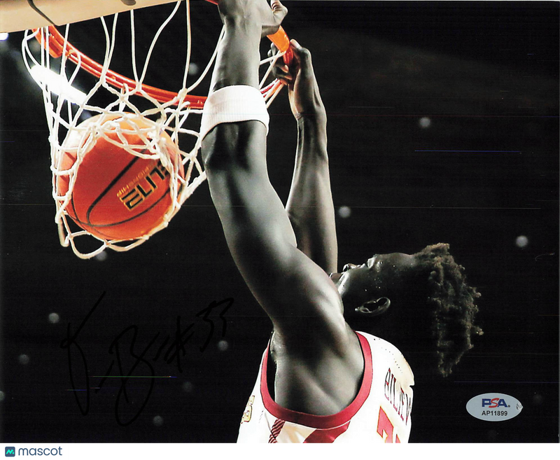 Omaha Biliew Iowa State Cyclones Signed Basketball 8x10 Photo PSA