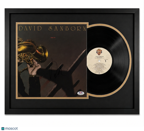 David Sanborn Signed Taking Off Framed Vinyl PSA Album Auth