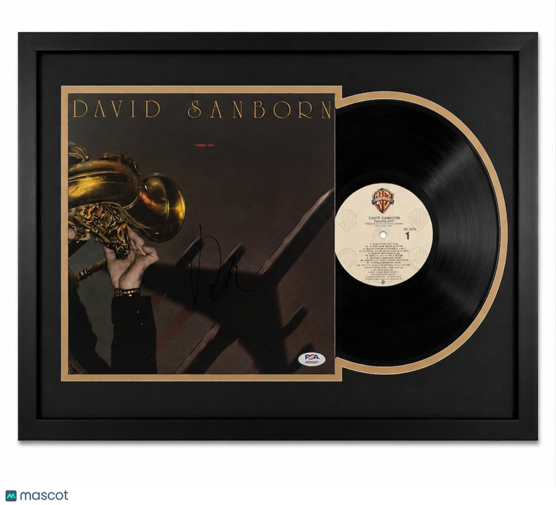 David Sanborn Signed Taking Off Custom Framed Vinyl PSA Album Auth