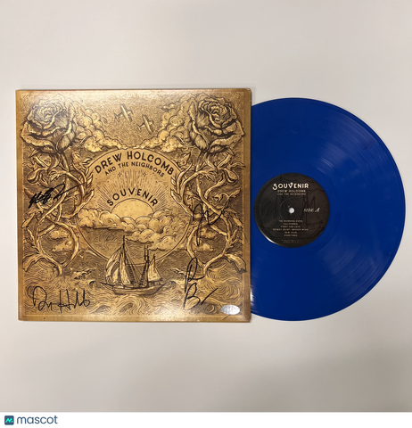 Rich Brinsfield, Nathan Dugger and Drew Holcomb Signed Souvenir Vinyl Album PSA