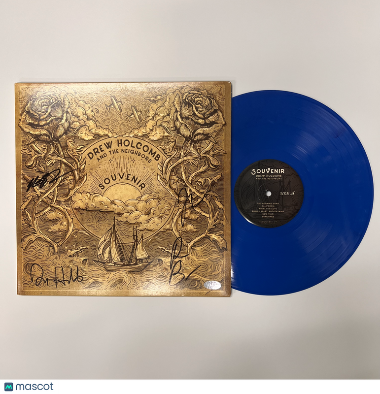 Rich Brinsfield, Nathan Dugger and Drew Holcomb Signed Souvenir Vinyl Album PSA