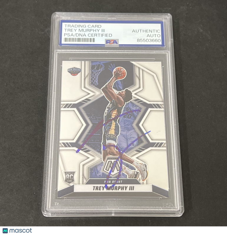 2021-22 Panini Mosaic #278 Trey Murphy signed card PSA