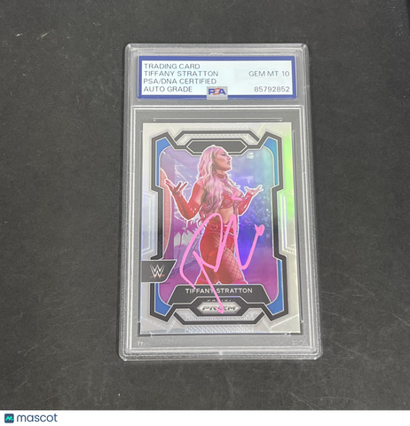 Tiffany Stratton 2024 Panini Prizm WWE#115 Signed Card PSA Auto 10 Autographed