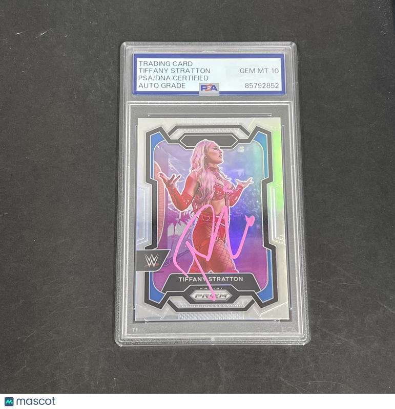 Tiffany Stratton 2024 Panini Prizm WWE#115 Signed Card PSA Auto 10 Autographed