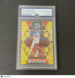 2022-23 Panini Mosaic #152 Deandre Ayton Reactive Yellow Prizm signed card PSA