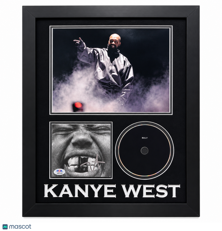 Kanye West Signed Framed Bully Album PSA Autographed 16x20