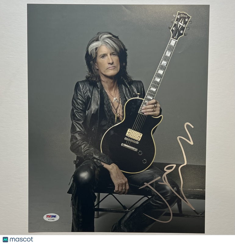 Joe Perry Signed 11x14 Photograph Aerosmith PSA Autographed