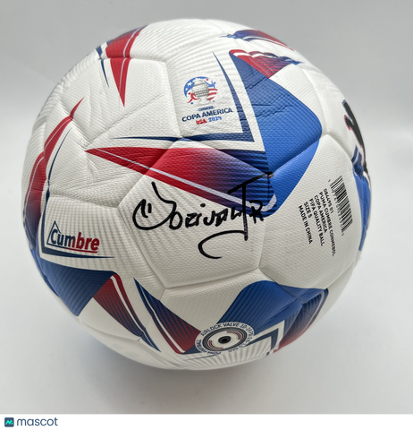 Raphina & Dorival Júnior Signed Soccer Ball JSA Brazil