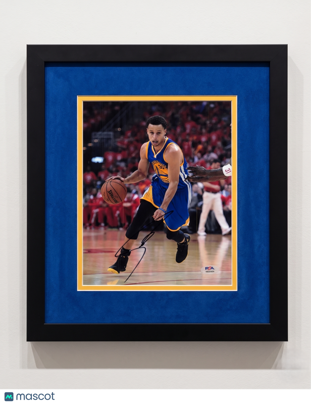 Stephen Curry Golden State Warriors Signed 8x10 Custom Framed Photo PSA Auth
