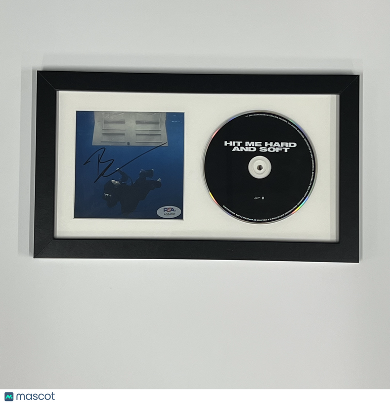 Billie Eilish Signed Hit Me Hard and Soft Signed CD Cover Framed PSA