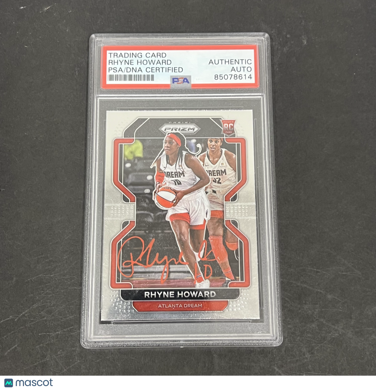 Rhyne Howard 2022 Panini WNBA Prizm Basketball#181 Signed Card PSA Autographed