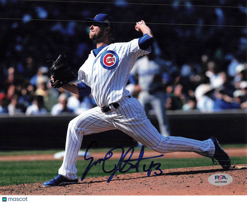 Eric Jokisch Chicago Cubs Signed 8x10 Photo PSA