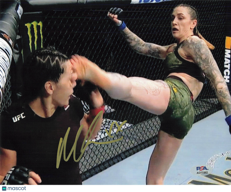 Megan Anderson Signed MMA 8x10 Photo PSA Autographed
