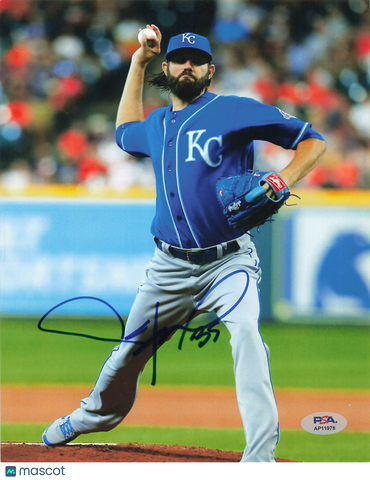 Jason Hammel Kansas City Royals Signed 8x10 Photo PSA
