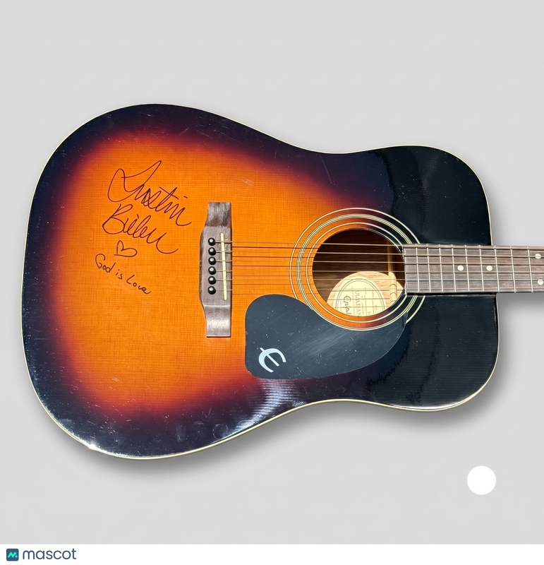 Justin Bieber Signed Guitar PSA Authentic Autographed Music