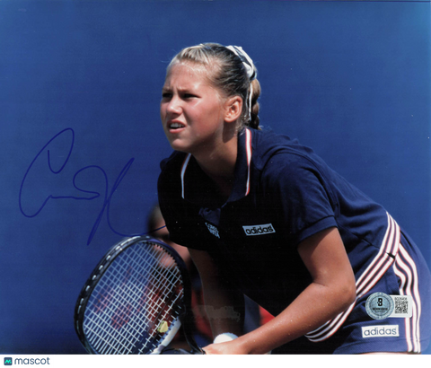 Anna Kournikova Signed WTA Tour Tennis 8x10 Photo BAS Autographed