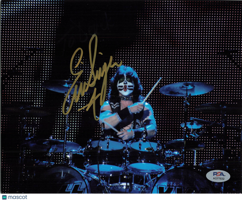 Eric Singer Signed 8x10 KISS Photo PSA Autographed