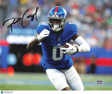 Parris Campbell Signed 8x10 Photo PSA New York Giants