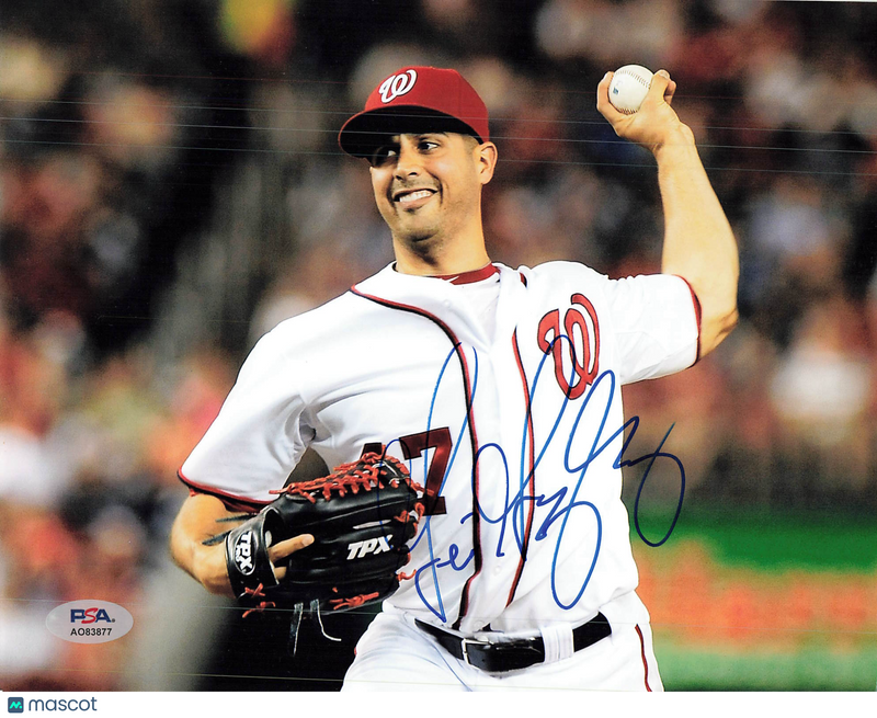 Gio Gonzalez Washington Nationals Signed 8x10 Photo PSA