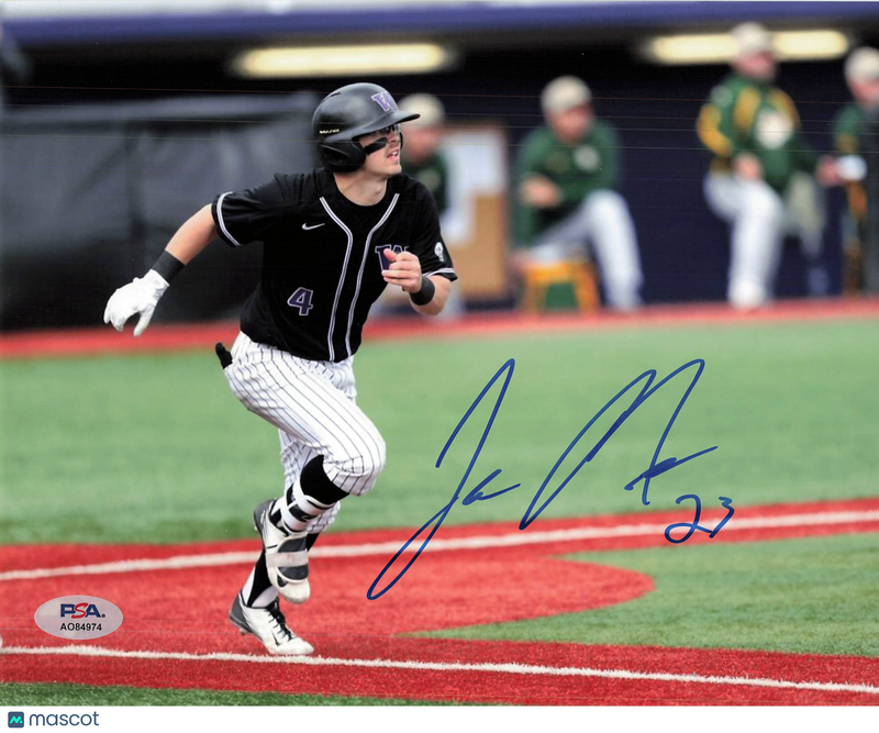 Jack Meggs Washington Huskies Signed 8x10 Photo PSA
