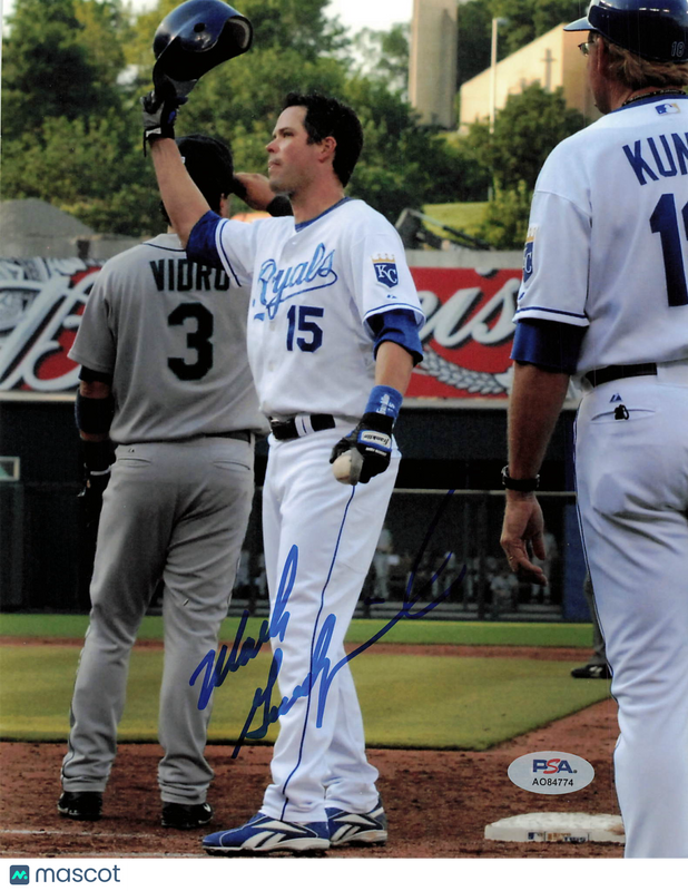 Mark Grudzielanek Kansas City Royals Signed 8x10 Photo PSA