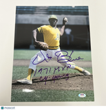 Vida Blue Signed 11x14 Photo PSA Oakland Athletics