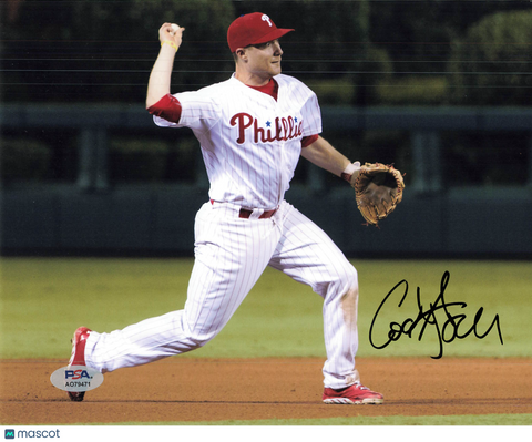 Cody Asche Philadelphia Phillies Signed 8x10 Photo PSA