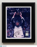Tim Duncan San Antonio Spurs Signed Basketball 8x10 Framed Display Photo PSA