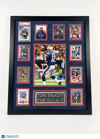 Tom Brady 10-Card Custom Framed Display New England Patriots