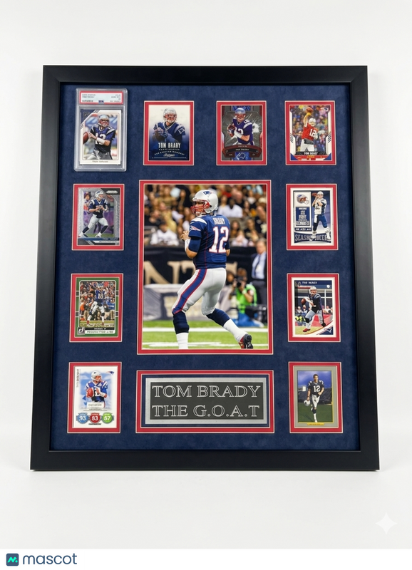 Tom Brady 10-Card Custom Framed Display New England Patriots