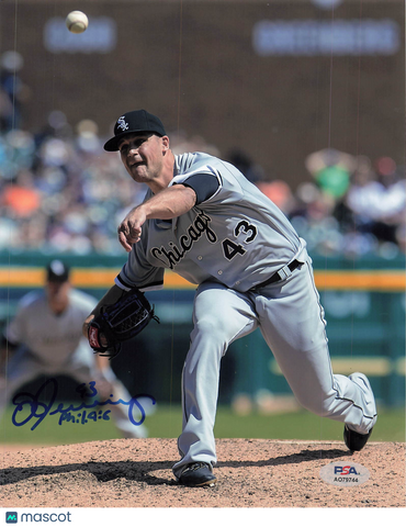 Dan Jennings Chicago White Sox Signed 8x10 Photo PSA
