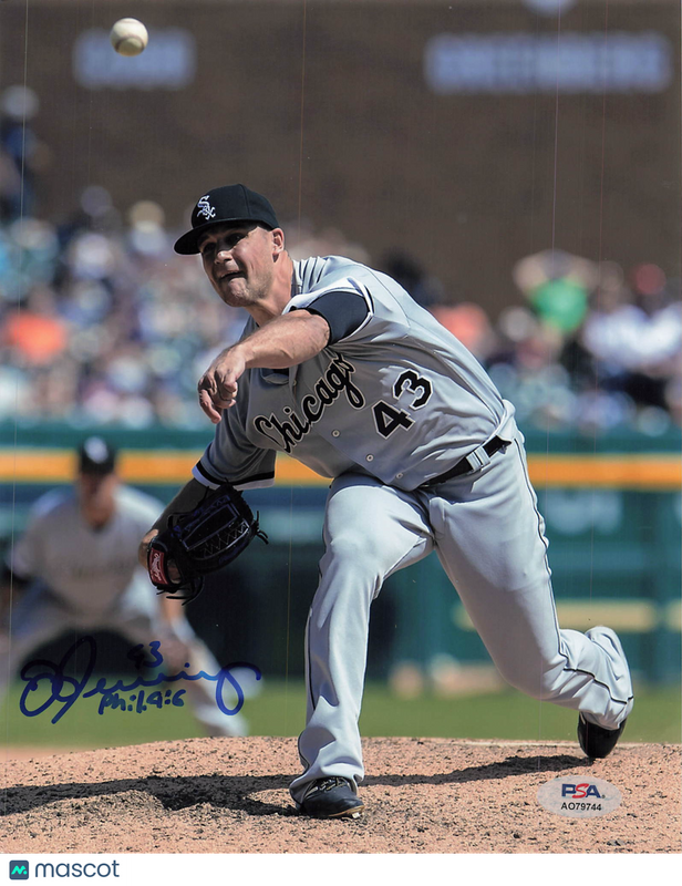 Dan Jennings Chicago White Sox Signed 8x10 Photo PSA
