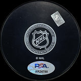 Janis Moser Signed Hockey Puck PSA Autographed