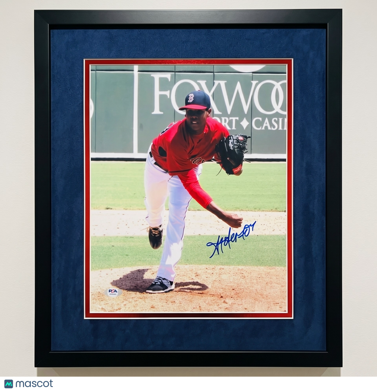 Anderson Espinoza Boston Red Sox Signed 11x14 Custom Framed Photo PSA