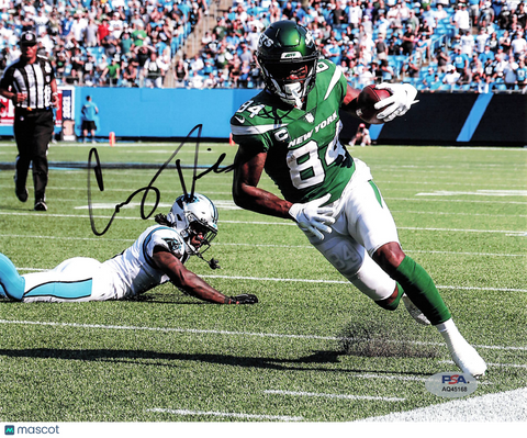 Corey Davis Signed New York Jets Football 8x10 Photo PSA Autographed