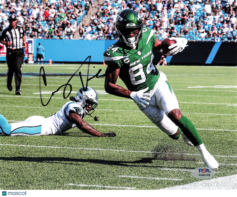 Corey Davis Signed New York Jets Football 8x10 Photo PSA Autographed