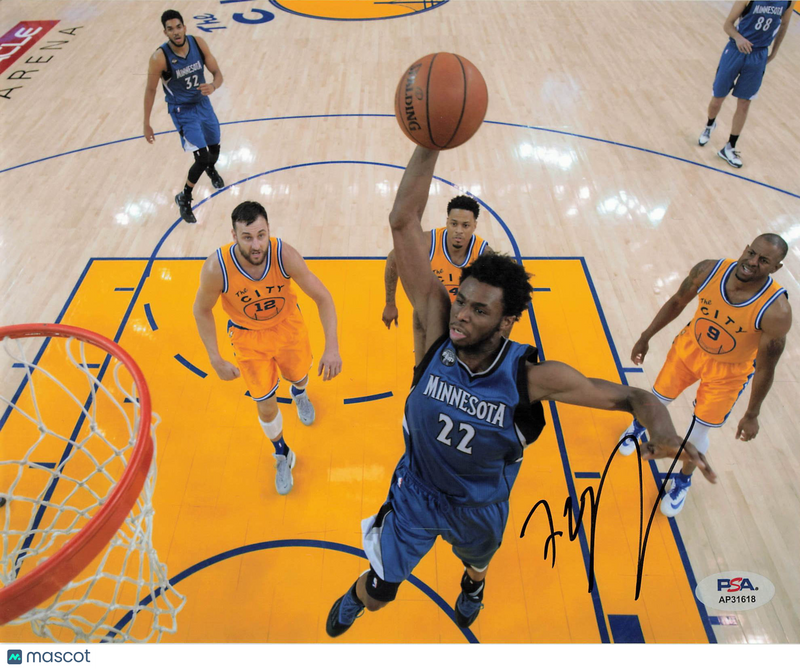 Andrew Wiggins Signed 8x10 PSA Minnesota Timberwolves