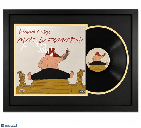 Action Bronson Signed Mr. Wonderful Framed Vinyl PSA Album Auth