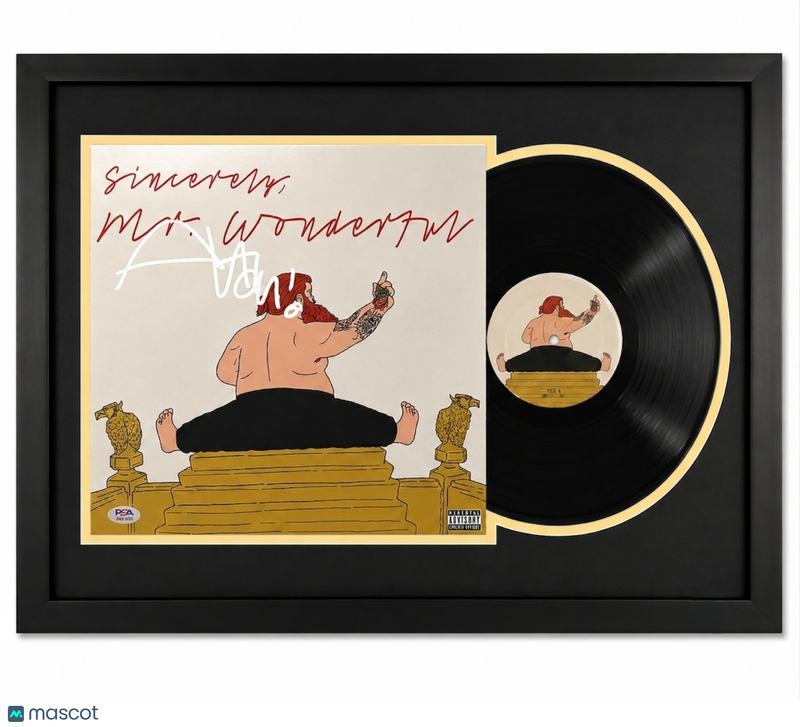 Action Bronson Signed Mr. Wonderful Custom Framed Vinyl PSA Album Auth