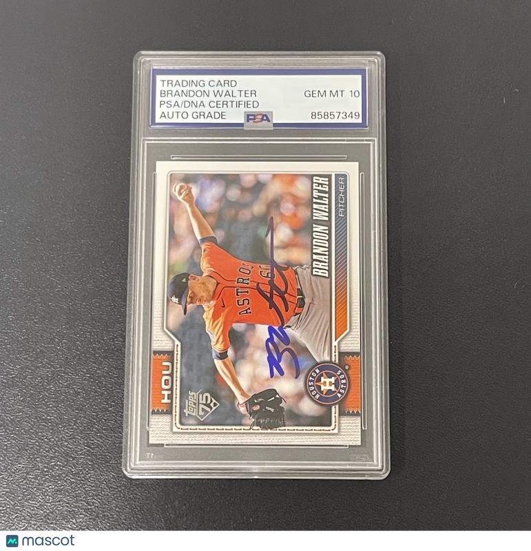 2026 Topps 75 #227 Brandon Walter Signed Card Auto 10 PSA Slabbed Houston Astros