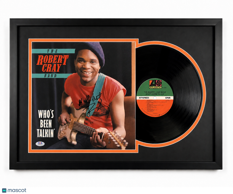 Robert Cray Signed Who's Been Talkin Custom Framed Vinyl Album PSA Auth