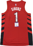 Anfernee Simons Signed Jersey PSA/DNA Portland Trail Blazers Autographed