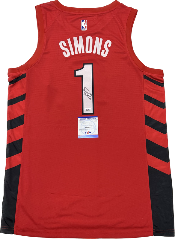 Anfernee Simons Signed Jersey PSA/DNA Portland Trail Blazers Autographed
