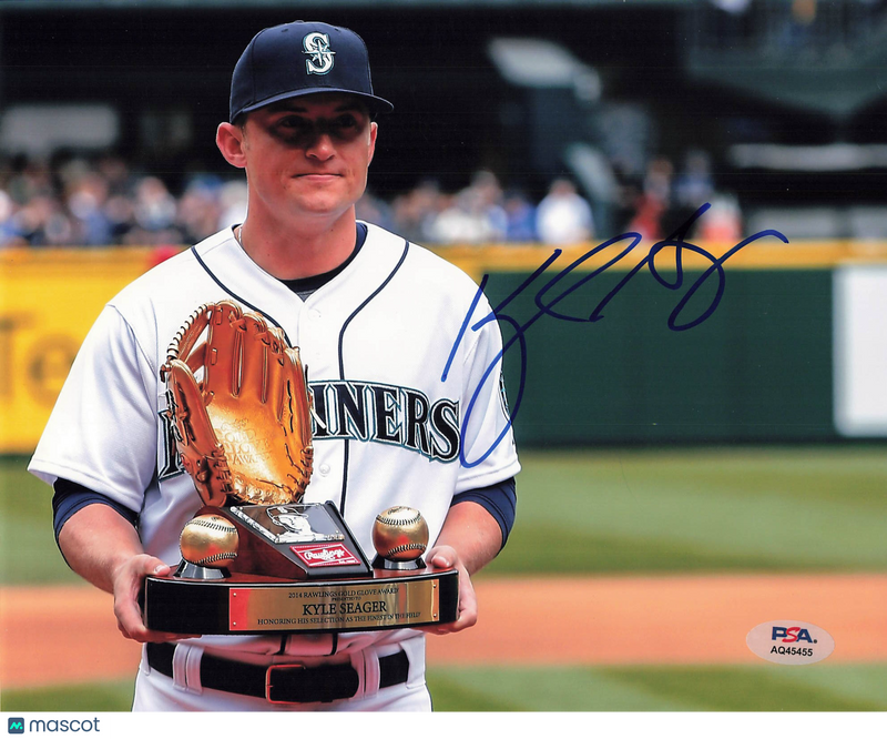 Kyle Seager Seattle Mariners Signed 8x10 Photo PSA